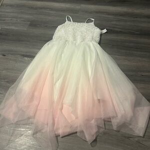Off-White Kids Dress in Pink and White